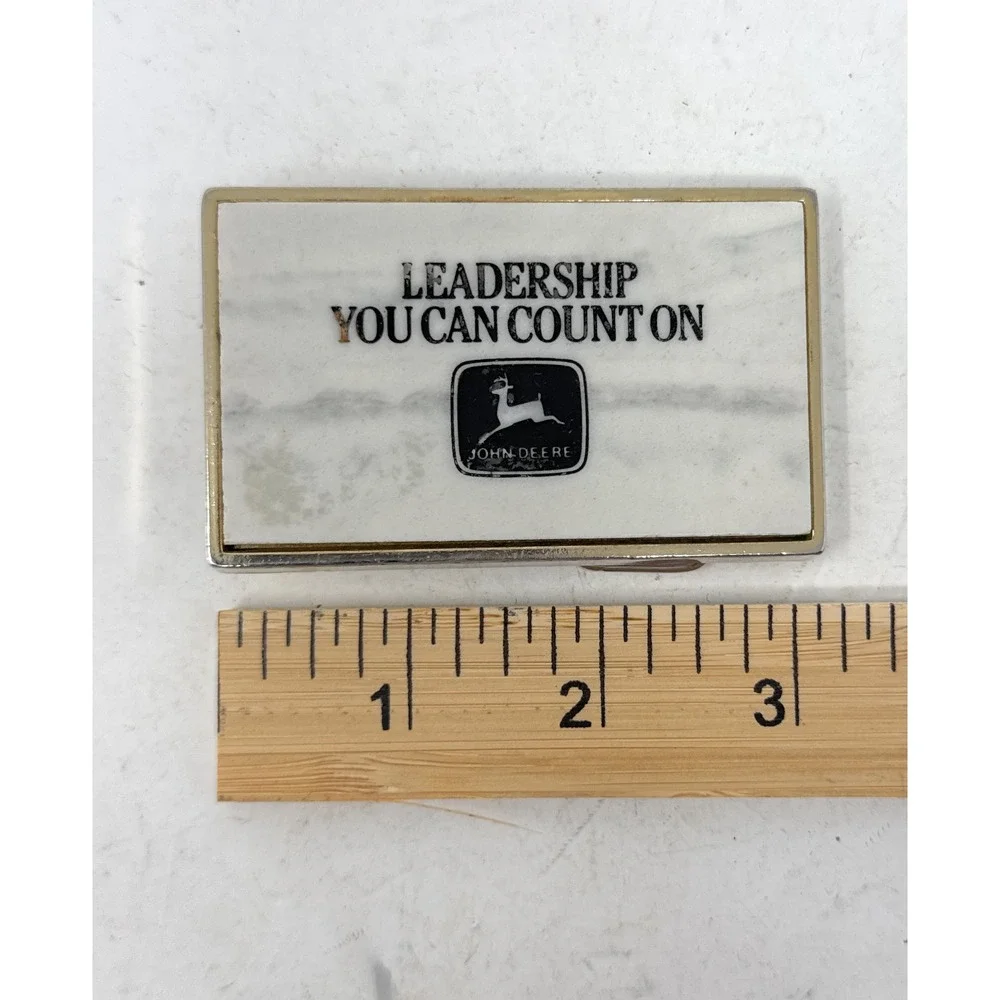 JOHN DEERE Belt Buckle Leadership You Can Count‎ On